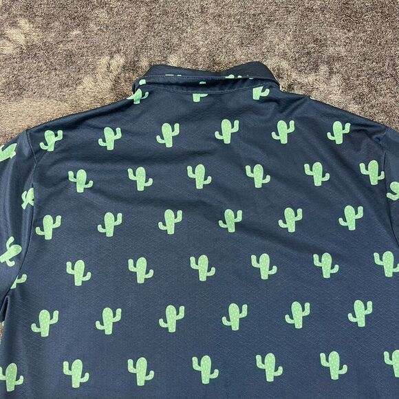 Golf Gods Australia Saguaro Cactus Cool Tech Polo Men's L Performance Golf - Picture 9 of 10